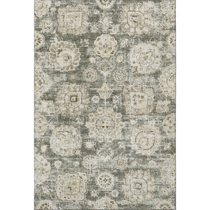 HomeRoots 8' X 10' Taupe and Beige Floral Area Rug - Washable, UV Protected, Family-Friendly & Elegant Design 653234