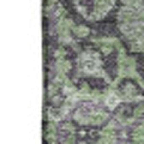 HomeRoots 8' X 10' Vibrant Green and Purple Patchwork Area Rug - Washable, Stain Resistant & UV Protected! 653246