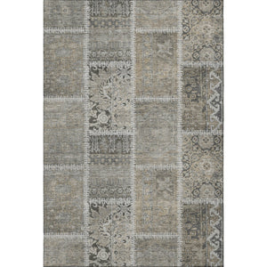 HomeRoots 10' X 14' Taupe and Ivory Washable Area Rug with UV Protection – Perfect for Family Spaces & Style! 653266