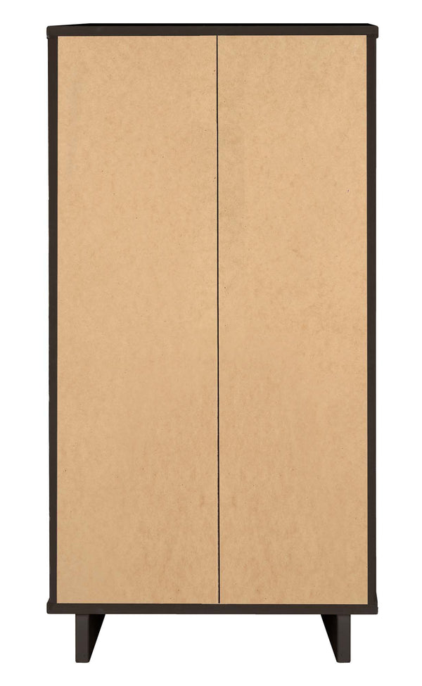 English Elm Granville 24" Charcoal Gray 5-Drawer Chest With Gold Handles & Organizer For Stylish Storage Solutions B365S00072