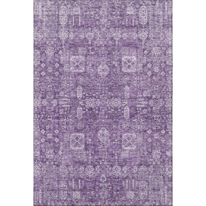 HomeRoots 10' X 14' Purple Floral Area Rug - Washable, UV Protected, Stain Resistant, Perfect for Homes! 653416