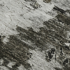 HomeRoots 9' X 12' Taupe Ivory Charcoal Abstract Area Rug - Durable, Stain-Resistant with UV Protection! 653427