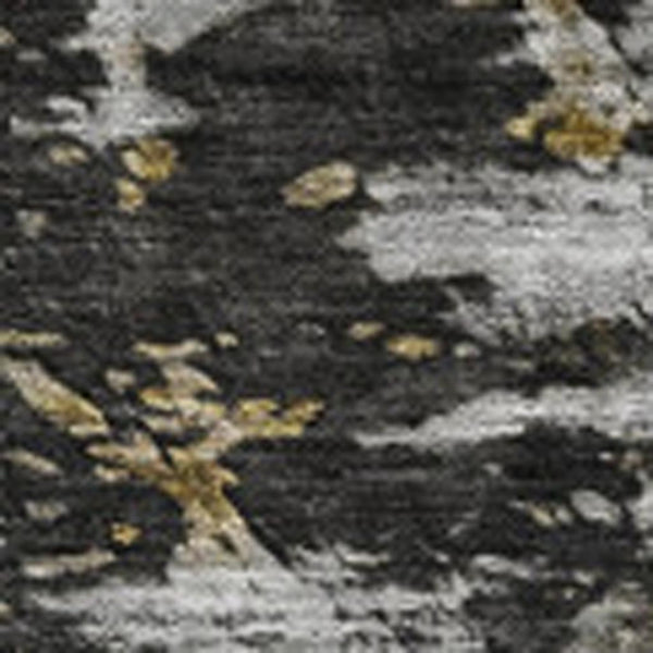 HomeRoots 10' X 14' Abstract Washable Area Rug - Taupe, Ivory & Charcoal with UV Protection for Busy Homes 653428