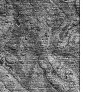 HomeRoots 8' X 10' Gray & Ivory Abstract Area Rug - Washable, Stain-Resistant & UV Protected for Modern Living 653450