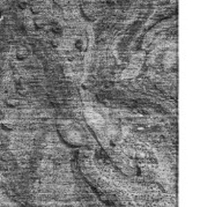 HomeRoots 9' X 12' Gray And Ivory Washable Area Rug – UV Protected, Soft Polyester for High-Traffic Areas 653451