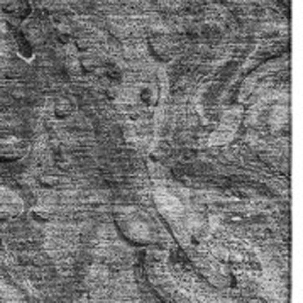 HomeRoots 9' X 12' Gray And Ivory Washable Area Rug – UV Protected, Soft Polyester for High-Traffic Areas 653451