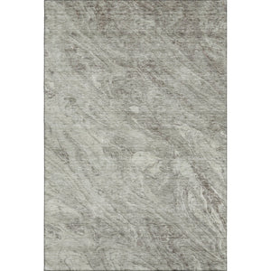 HomeRoots 5' X 8' Stylish Taupe and Ivory Abstract Area Rug – Washable, UV Protected, Perfect for Busy Homes! 653472