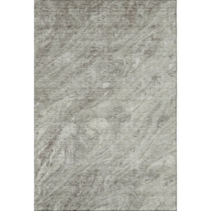 HomeRoots 8' X 10' Stylish Taupe and Ivory Abstract Washable Area Rug with UV Protection for Modern Spaces 653474