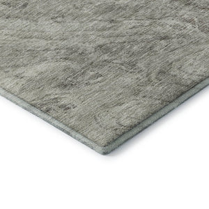 HomeRoots 8' X 10' Stylish Taupe and Ivory Abstract Washable Area Rug with UV Protection for Modern Spaces 653474
