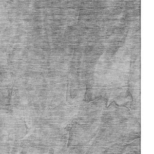 HomeRoots 10' Gray and Ivory Abstract Washable Area Rug - Durable, Stain-Resistant with UV Protection for Homes 653494