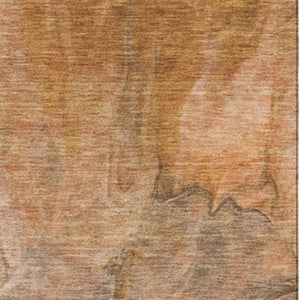 HomeRoots 9' X 12' Chili Red Ivory Copper Abstract Area Rug - Durable, Stain-Resistant, UV Protect Design Perfect for Homes 653499