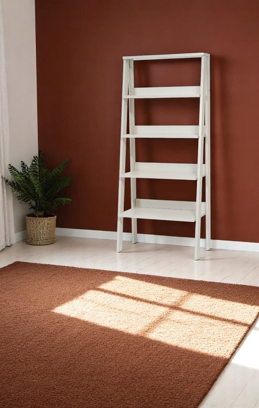 English Elm Furnish Kipp Wood Frame Etagere Open Back 6-Shelf Industrial Bookcase for Office Living Room Storage Organizer Grey B02949526