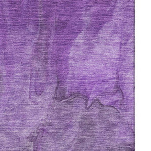 HomeRoots 5' X 8' Washable Purple Ivory Gray Area Rug - Modern Abstract Design with UV Protection & Durability 653502