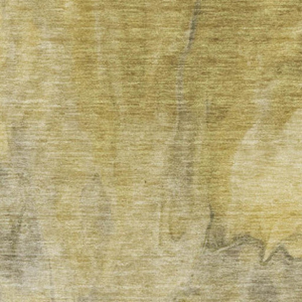 HomeRoots 8' X 10' Washable Taupe Ivory Gold Abstract Area Rug for Modern Homes - UV Protected & Stain Resistant 653510
