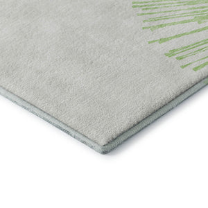 HomeRoots 10' Artichoke Green & Ivory Abstract Washable Area Rug - UV Protected, Durable & Stylish for Homes 653518