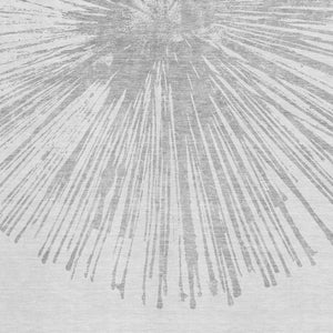 HomeRoots 5' Gray and Ivory Abstract Washable Area Rug – Durable, Stain Resistant, UV Protected for Modern Spaces 653544