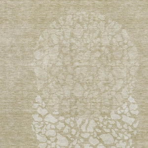 HomeRoots 5' X 8' Beige & Ivory Abstract Area Rug - Washable, Stain-Resistant, UV Protected for Everyday Use! 653562