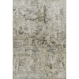 HomeRoots 8' X 10' Abstract Washable Area Rug in Taupe, Beige & Gray - Durable, UV-Protected & Easy Care! 653612