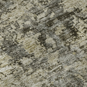 HomeRoots 10' Taupe Beige & Gray Abstract Washable Area Rug - UV Protected, Stain Resistant, Perfect for Homes! 653614