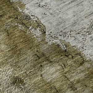 HomeRoots 8' X 10' Modern Abstract Washable Area Rug – Durable, Stain Resistant, UV Protected for Homes 653648