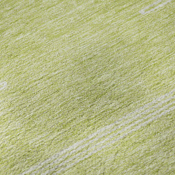 HomeRoots 5' X 8' Artichoke Green And Ivory Abstract Area Rug – Washable, UV Protected, Stain Resistant Design 653661