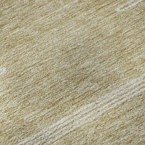 HomeRoots 8' X 10' Beige and Ivory Abstract Washable Area Rug with UV Protection for Stylish, Low-Maintenance Living 653669