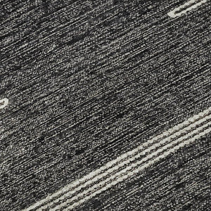 HomeRoots 5' X 8' Charcoal & Ivory Abstract Area Rug - Washable, Stain Resistant, UV Protected for High Traffic Spaces 653673