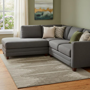 HomeRoots 9' X 12' Coffee and Ivory Abstract Area Rug - Washable, UV Protected, Stylish, and Durable Design! 653682