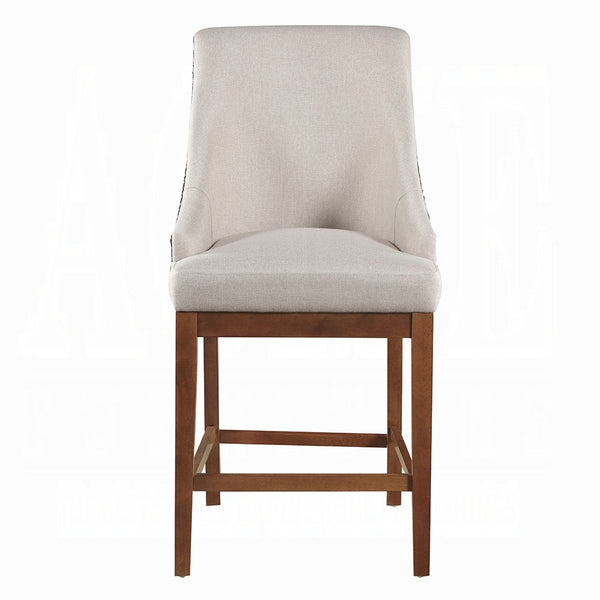 English Elm Traditional Button-Tufted Side Chair Set of 2 — Linen Upholstery, Padded Comfort, Rustic Tapered Legs Brown 25.5 L x 31 W x 24 H B2741P345932