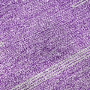 HomeRoots 8' Lavender Abstract Round Rug - UV Protected, Washable, Stain-Resistant Design for Family Spaces 653710