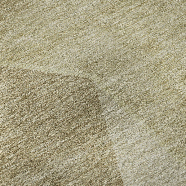 HomeRoots 9' X 12' Beige and Ivory Geometric Area Rug - Washable, UV Protected, Durable Design for High-Traffic Areas 653730