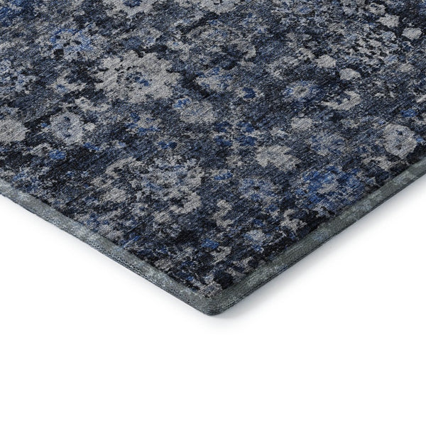 HomeRoots 9' X 12' Blue and Ivory Oriental Area Rug - Stain-Resistant, UV Protected, Durable for Any Room 653760