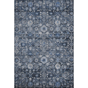 HomeRoots 10' X 14' Blue And Ivory Oriental Area Rug - Washable, UV Protected, Durable, Perfect for Homes 653761
