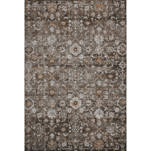 HomeRoots 8' X 10' Chocolate & Ivory Oriental Area Rug - Washable, Stain Resistant, UV Protected for Homes 653765