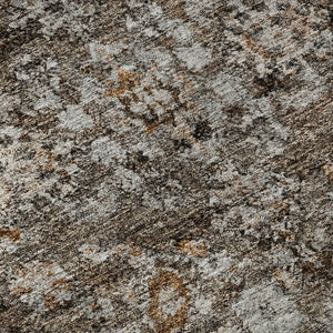 HomeRoots 9' X 12' Chocolate & Ivory Oriental Washable Area Rug - Stylish, Durable, Stain-Resistant & UV Protected! 653766