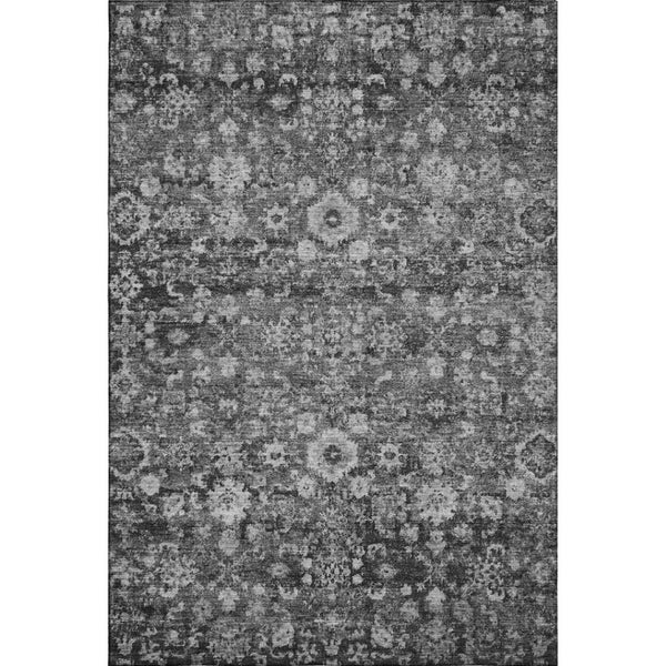 HomeRoots 8' X 10' Gray and Ivory Oriental Area Rug – UV Protected, Stain Resistant, Easy Care for Busy Homes! 653777