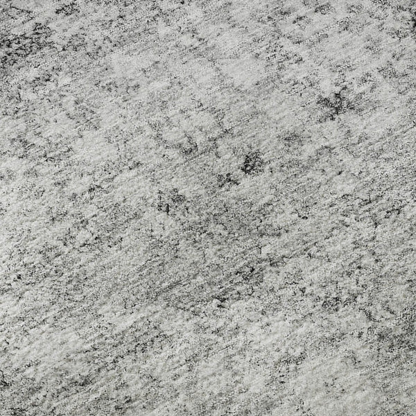 HomeRoots 9' X 12' Silver & Gray Oriental Washable Area Rug - Durable, Stylish, UV Protected for Any Space 653796