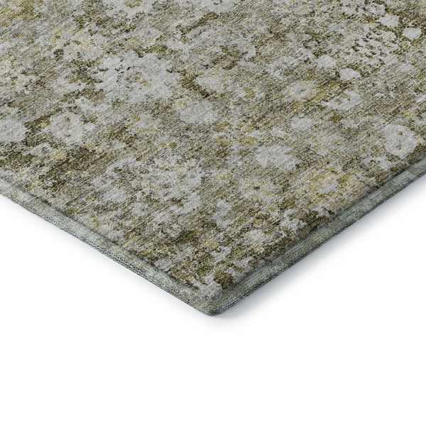 HomeRoots 9' X 12' Elegant Taupe Ivory Gold Oriental Area Rug - Stain-Resistant, UV Protected, Durable Design 653808