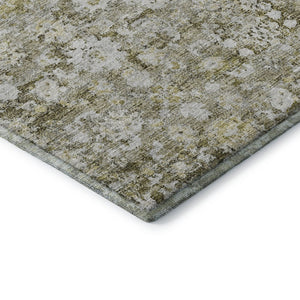 HomeRoots 10' Taupe Ivory and Gold Oriental Area Rug - Washable, Stain Resistant, UV Protected for Homes 653809