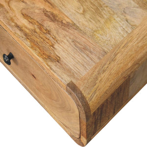 HomeRoots 18" Oak Floating Nightstand - Stylish Wall-Mounted Storage Solution with One Drawer for Space-Saving 653834
