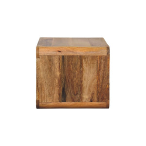 HomeRoots 22" Oak Solid Wood Floating Nightstand - Stylish Wall-Mounted Storage with Drawer & Shelf for Any Room 653836