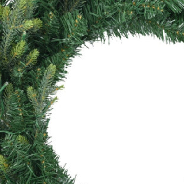 HomeRoots Three Piece Pre-Lit Extra Full Frosted Pine Christmas Tree Set with Wreath & Garland for Festive Charm 653852