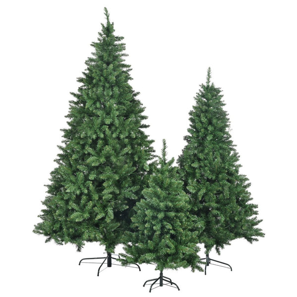 HomeRoots Three Piece Pre-Lit Frosted Pine Tree Set - Extra Full, Versatile Holiday Decor for Any Space 653854