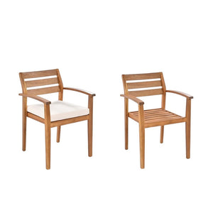 HomeRoots Seven-Piece Solid Wood Outdoor Patio Set with Removable Cushions for Dining and Relaxation Fun! 653933