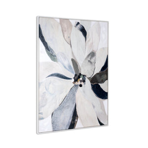 HomeRoots Sonatina I Hand-Painted Canvas Art in Brown Floater Frame – Vibrant, Artisan-Crafted Decor Piece 653957