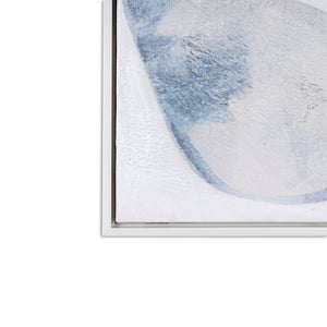 HomeRoots Sonatina Hand-Painted Canvas Art in Rich Brown Floater Frame – Elegant Modern Wall Decor Piece 653958