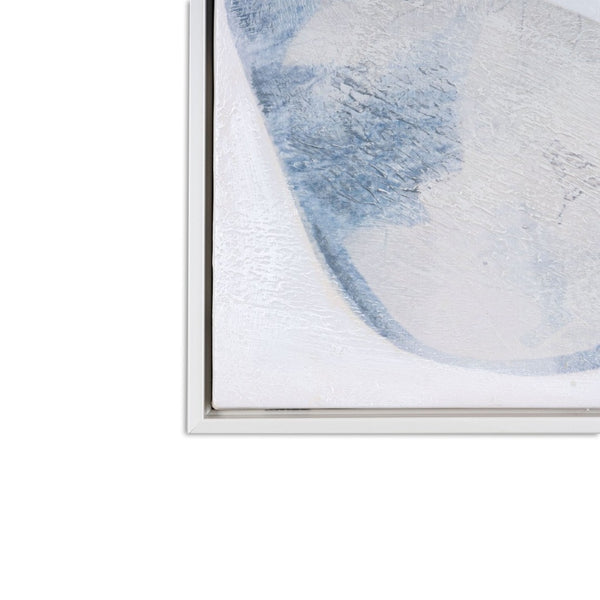 HomeRoots Sonatina Hand-Painted Canvas Art in Rich Brown Floater Frame – Elegant Modern Wall Decor Piece 653958