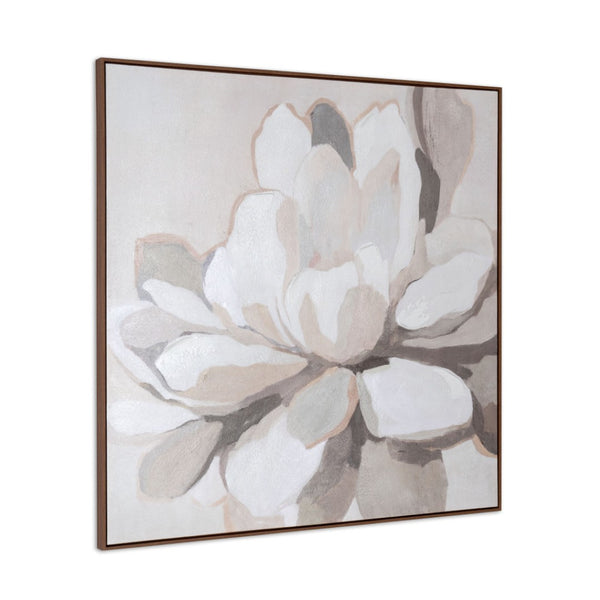 HomeRoots Maycomb Hand-Painted Canvas Wall Art in Brown Floater Frame – Unique Artisan Decor for Home Spaces 653959
