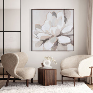 HomeRoots Maycomb Hand-Painted Canvas Wall Art in Brown Floater Frame – Unique Artisan Decor for Home Spaces 653959