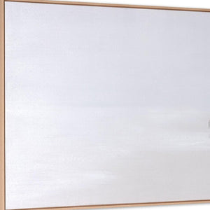 HomeRoots Prelude Hand-Painted Canvas in Chic Brown Floater Frame - Artful, Unique Wall Decor for Any Room 653961